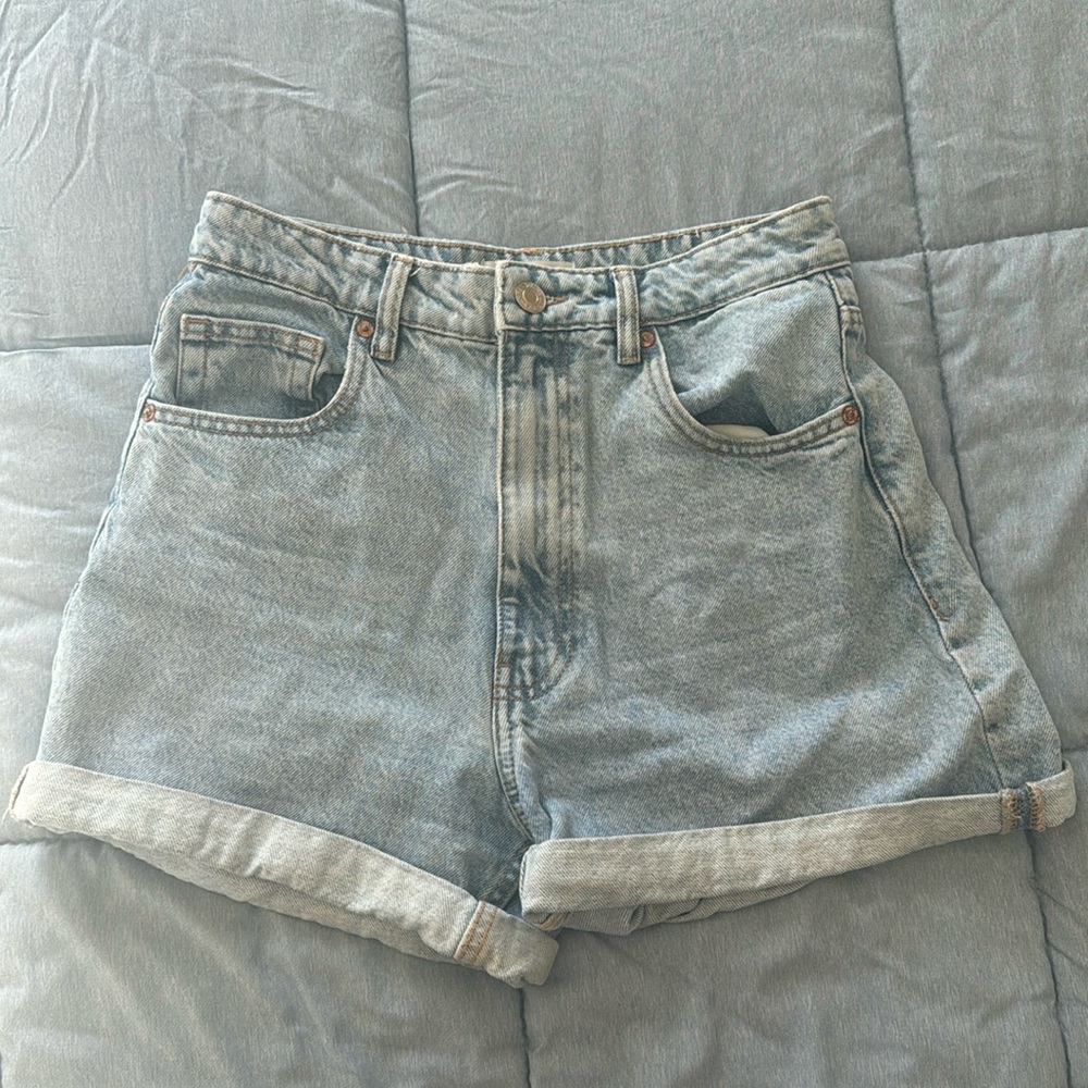 Zara High Waisted Denim Shorts